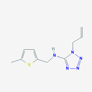 molecular formula C10H13N5S B275495 N-[(5-METHYLTHIOPHEN-2-YL)METHYL]-1-(PROP-2-EN-1-YL)-1,2,3,4-TETRAZOL-5-AMINE 