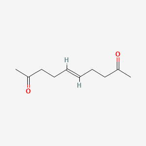 molecular formula C10H16O2 B2754954 E-Dec-5-ene-2,9-dione CAS No. 71972-34-4