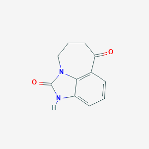 molecular formula C11H10N2O2 B027550 5,6-Dihydroimidazo[4,5,1-JK][1]benzazepine-2,7(1H,4H)-dione CAS No. 92260-81-6