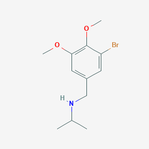 molecular formula C12H18BrNO2 B275500 N-(3-bromo-4,5-dimethoxybenzyl)propan-2-amine 