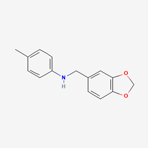 N-(1,3-benzodioxol-5-ylmethyl)-4-methylaniline