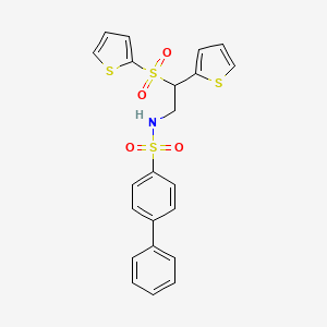 N-[2-(2-thienyl)-2-(2-thienylsulfonyl)ethyl]biphenyl-4-sulfonamide