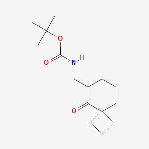 tert-Butyl ((5-oxospiro[3.5]nonan-6-yl)methyl)carbamate