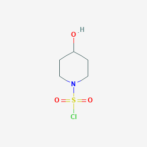 molecular formula C5H10ClNO3S B2755033 4-Hydroxypiperidine-1-sulfonyl chloride CAS No. 1446526-77-7