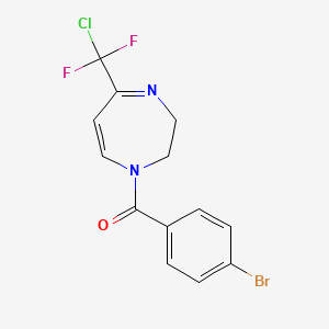(4-bromophenyl){5-[chloro(difluoro)methyl]-2,3-dihydro-1H-1,4-diazepin-1-yl}methanone