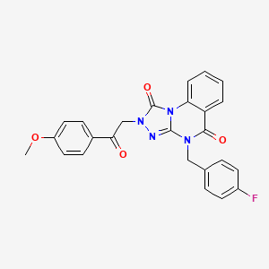 4-(4-fluorobenzyl)-2-(2-(4-methoxyphenyl)-2-oxoethyl)-[1,2,4]triazolo[4,3-a]quinazoline-1,5(2H,4H)-dione