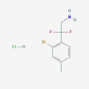2-(2-Bromo-4-methylphenyl)-2,2-difluoroethanamine;hydrochloride