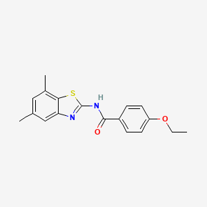 N-(5,7-dimethyl-1,3-benzothiazol-2-yl)-4-ethoxybenzamide
