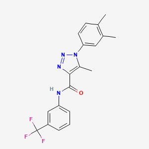 1-(3,4-dimethylphenyl)-5-methyl-N-[3-(trifluoromethyl)phenyl]-1H-1,2,3-triazole-4-carboxamide