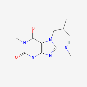 molecular formula C12H19N5O2 B2755100 7-isobutyl-1,3-dimethyl-8-(methylamino)-1H-purine-2,6(3H,7H)-dione CAS No. 941993-67-5