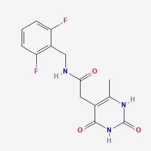N-(2,6-difluorobenzyl)-2-(6-methyl-2,4-dioxo-1,2,3,4-tetrahydropyrimidin-5-yl)acetamide