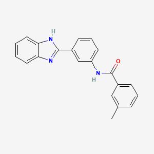 N-[3-(1H-benzimidazol-2-yl)phenyl]-3-methylbenzamide