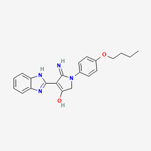 5-amino-4-(1H-benzo[d]imidazol-2-yl)-1-(4-butoxyphenyl)-1H-pyrrol-3(2H)-one