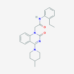 molecular formula C24H28N4O2 B2755173 N-(2-ethylphenyl)-2-[4-(4-methylpiperidin-1-yl)-2-oxo-1,2-dihydroquinazolin-1-yl]acetamide CAS No. 1251550-38-5