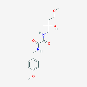molecular formula C16H24N2O5 B2755189 N1-(2-hydroxy-4-methoxy-2-methylbutyl)-N2-(4-methoxybenzyl)oxalamide CAS No. 2319853-98-8