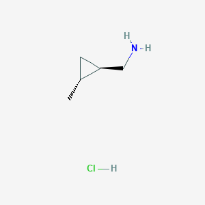 molecular formula C5H12ClN B2755195 trans-(2-Methylcyclopropyl)methanamine hcl CAS No. 1951441-25-0