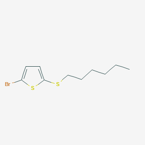 molecular formula C10H15BrS2 B2755203 2-Bromo-5-(hexylthio)thiophene CAS No. 1345165-39-0