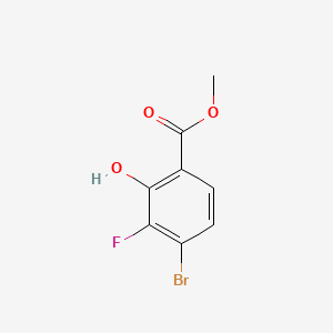 molecular formula C8H6BrFO3 B2755225 Methyl 4-bromo-3-fluoro-2-hydroxybenzoate CAS No. 1807191-62-3