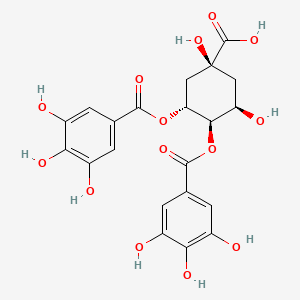 molecular formula C21H20O14 B2755277 3,4-Di-O-galloylquinic acid CAS No. 86687-37-8