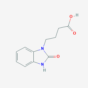 molecular formula C11H12N2O3 B027553 4-(2-Oxo-2,3-dihydro-1H-benzo[d]imidazol-1-yl)butanoic acid CAS No. 3273-68-5