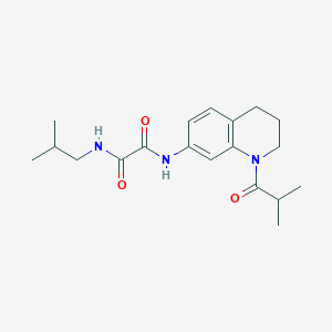 molecular formula C19H27N3O3 B2755300 N1-isobutyl-N2-(1-isobutyryl-1,2,3,4-tetrahydroquinolin-7-yl)oxalamide CAS No. 941983-59-1