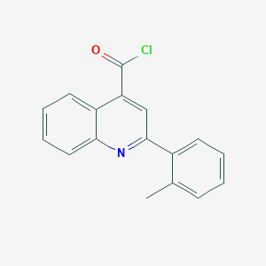 molecular formula C17H12ClNO B2755401 2-(2-methylphenyl)quinoline-4-carbonyl Chloride CAS No. 883526-10-1
