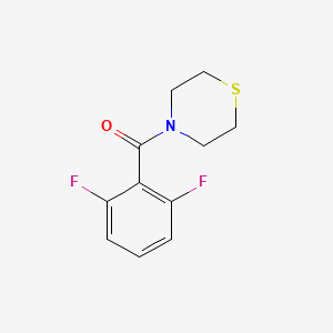 molecular formula C11H11F2NOS B2755402 (2,6-difluorophenyl)(1,4-thiazinan-4-yl)methanone CAS No. 663884-76-2