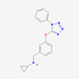 molecular formula C17H17N5O B275544 N-{3-[(1-phenyl-1H-tetrazol-5-yl)oxy]benzyl}cyclopropanamine 