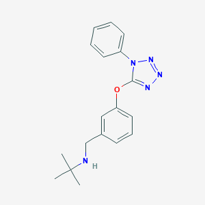 molecular formula C18H21N5O B275552 TERT-BUTYL({3-[(1-PHENYL-1H-1,2,3,4-TETRAZOL-5-YL)OXY]PHENYL}METHYL)AMINE 