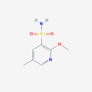 molecular formula C7H10N2O3S B2755522 2-Methoxy-5-methylpyridine-3-sulfonamide CAS No. 2248365-55-9