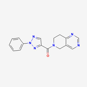 B2755531 (7,8-dihydropyrido[4,3-d]pyrimidin-6(5H)-yl)(2-phenyl-2H-1,2,3-triazol-4-yl)methanone CAS No. 1797712-33-4