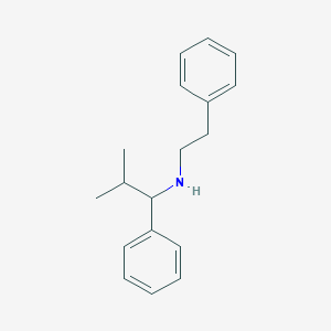 B2755575 2-methyl-N-phenethyl-1-phenylpropan-1-amine CAS No. 160254-19-3