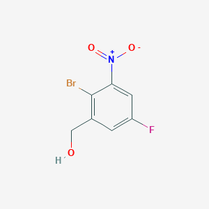 molecular formula C7H5BrFNO3 B2755683 2-Bromo-5-fluoro-3-nitrobenzyl alcohol CAS No. 1805109-31-2