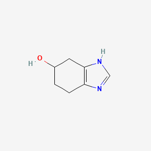 molecular formula C7H10N2O B2755687 4,5,6,7-tetrahydro-1H-1,3-benzodiazol-5-ol CAS No. 1367991-68-1