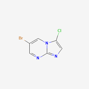 molecular formula C6H3BrClN3 B2755703 6-Bromo-3-chloroimidazo[1,2-a]pyrimidine CAS No. 1019025-49-0