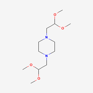 molecular formula C12H26N2O4 B2755734 1,4-Bis(2,2-dimethoxyethyl)piperazine CAS No. 924861-85-8