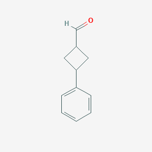 molecular formula C11H12O B2755757 3-Phenylcyclobutanecarbaldehyde CAS No. 205679-28-3