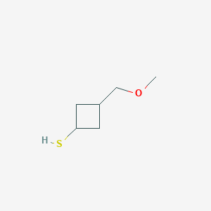 molecular formula C6H12OS B2755861 3-(Methoxymethyl)cyclobutane-1-thiol CAS No. 2490418-67-0
