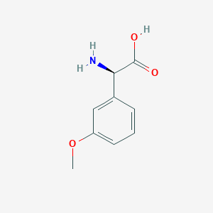 molecular formula C9H11NO3 B2755900 (R)-a-Amino-3-methoxy-benzeneacetic acid CAS No. 25698-23-1