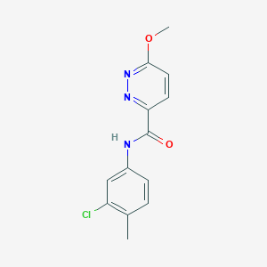 molecular formula C13H12ClN3O2 B2755941 N-(3-chloro-4-methylphenyl)-6-methoxypyridazine-3-carboxamide CAS No. 1251642-77-9