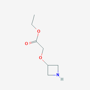 molecular formula C7H13NO3 B2756015 Ethyl 2-(azetidin-3-yloxy)acetate CAS No. 1243389-12-9