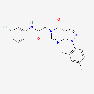 N-(3-chlorophenyl)-2-[1-(2,4-dimethylphenyl)-4-oxopyrazolo[3,4-d]pyrimidin-5-yl]acetamide