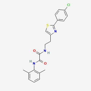 N-{2-[2-(4-chlorophenyl)-1,3-thiazol-4-yl]ethyl}-N'-(2,6-dimethylphenyl)ethanediamide