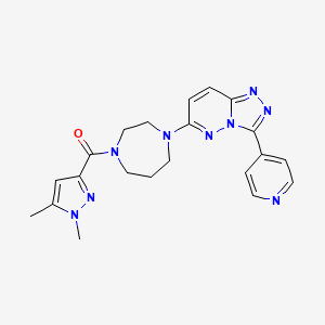 (1,5-Dimethylpyrazol-3-yl)-[4-(3-pyridin-4-yl-[1,2,4]triazolo[4,3-b]pyridazin-6-yl)-1,4-diazepan-1-yl]methanone