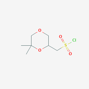 (6,6-Dimethyl-1,4-dioxan-2-yl)methanesulfonyl chloride