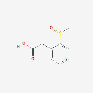 molecular formula C9H10O3S B2756103 2-(2-Methanesulfinylphenyl)acetic acid CAS No. 90536-34-8