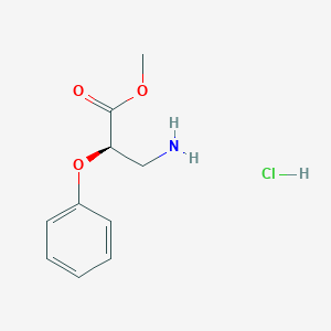 molecular formula C10H14ClNO3 B2756112 methyl (2R)-3-amino-2-phenoxypropanoate hydrochloride CAS No. 2095396-92-0