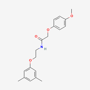 molecular formula C19H23NO4 B2756115 N-(2-(3,5-dimethylphenoxy)ethyl)-2-(4-methoxyphenoxy)acetamide CAS No. 459186-11-9