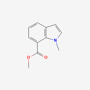 molecular formula C11H11NO2 B2756156 methyl 1-methyl-1H-indole-7-carboxylate CAS No. 1633-83-6; 167479-21-2