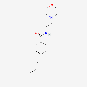 molecular formula C18H34N2O2 B2756202 N-(2-morpholinoethyl)-4-pentylcyclohexanecarboxamide CAS No. 866137-26-0